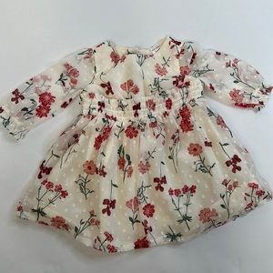 Cream floral dress